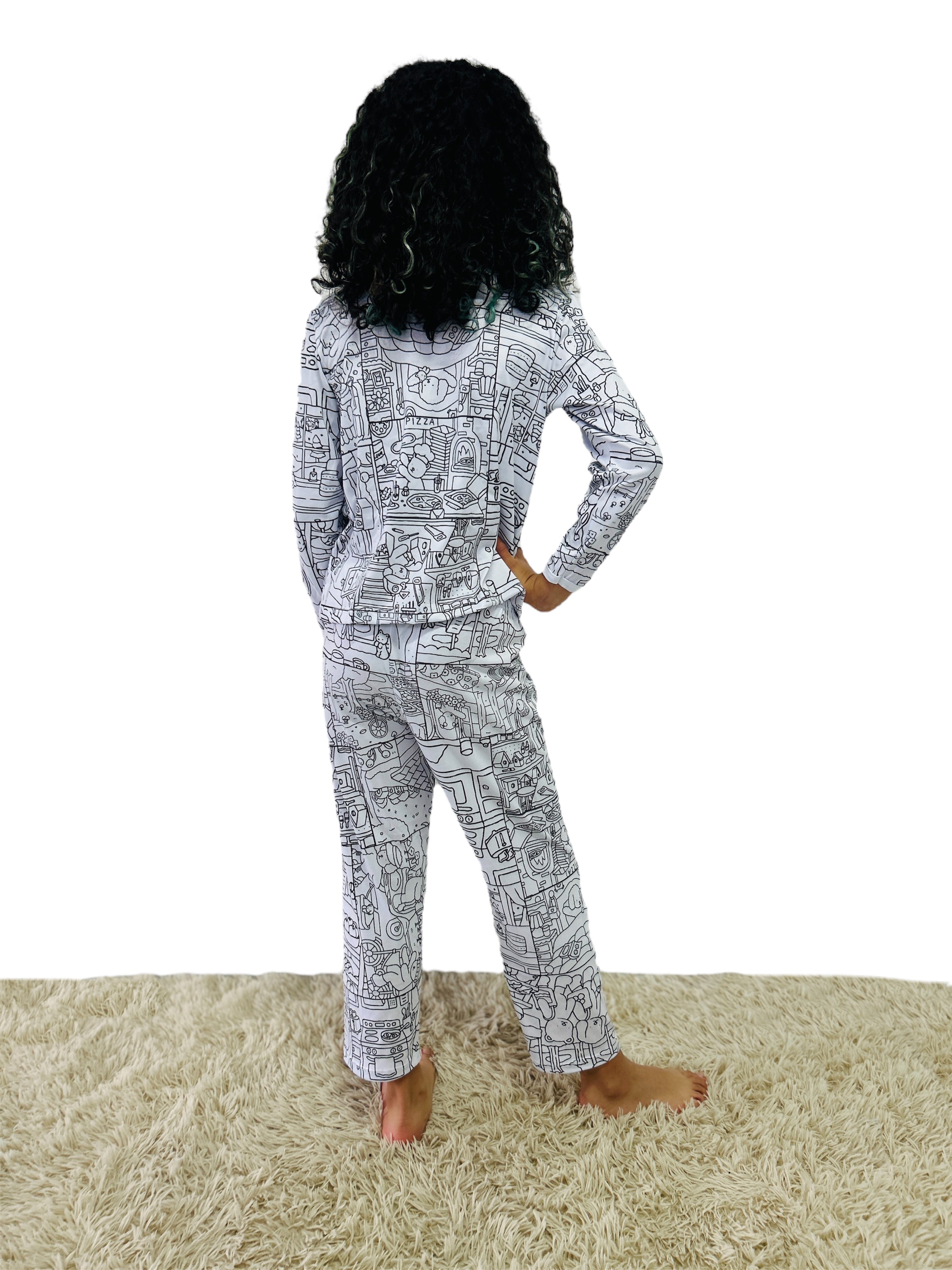 Pijama Infantil Bobbie Goods com Canetinhas Laváveis Unissex