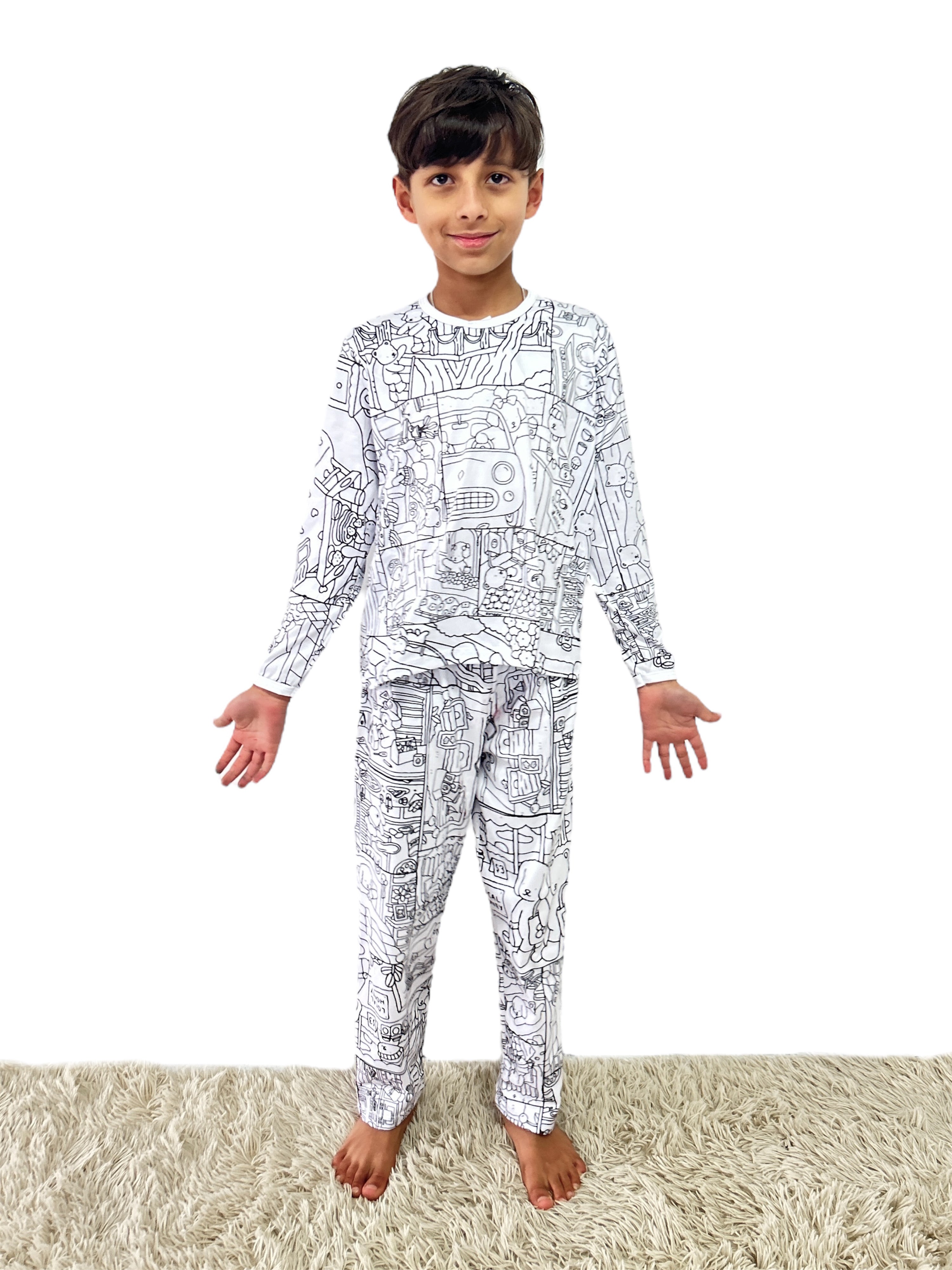 Pijama Infantil Bobbie Goods com Canetinhas Laváveis Unissex