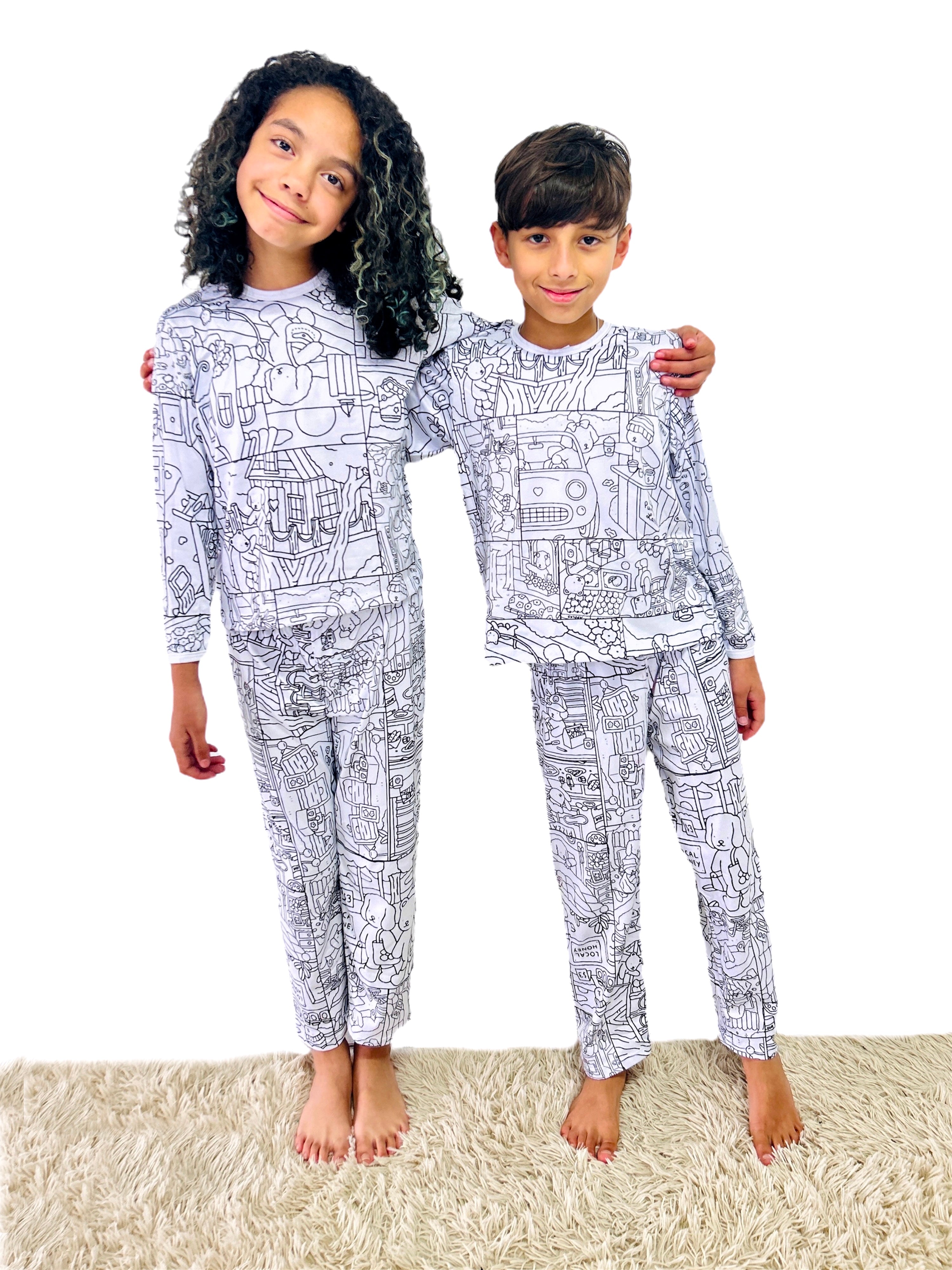 Pijama Infantil Bobbie Goods com Canetinhas Laváveis Unissex