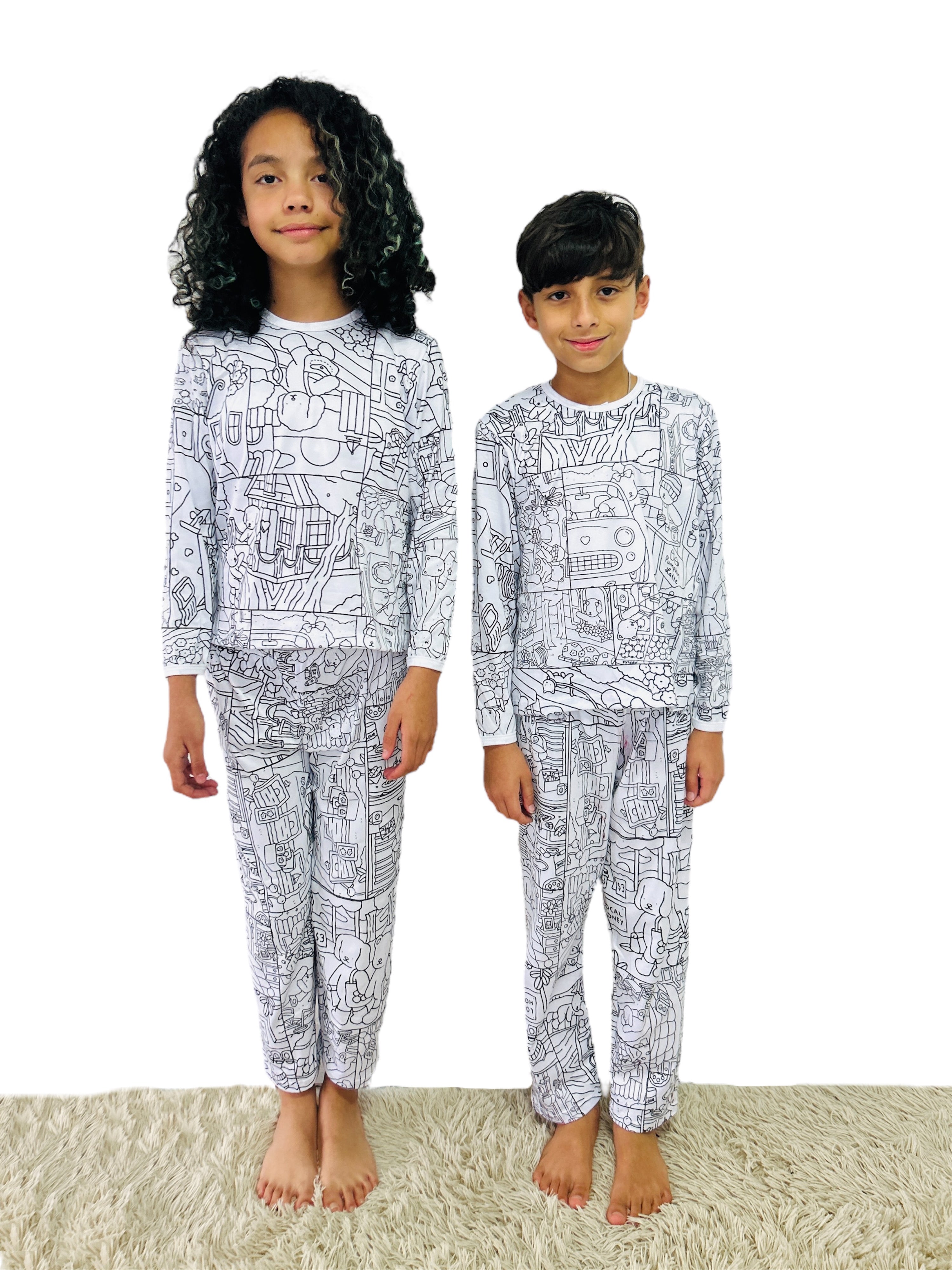Pijama Infantil Bobbie Goods com Canetinhas Laváveis Unissex