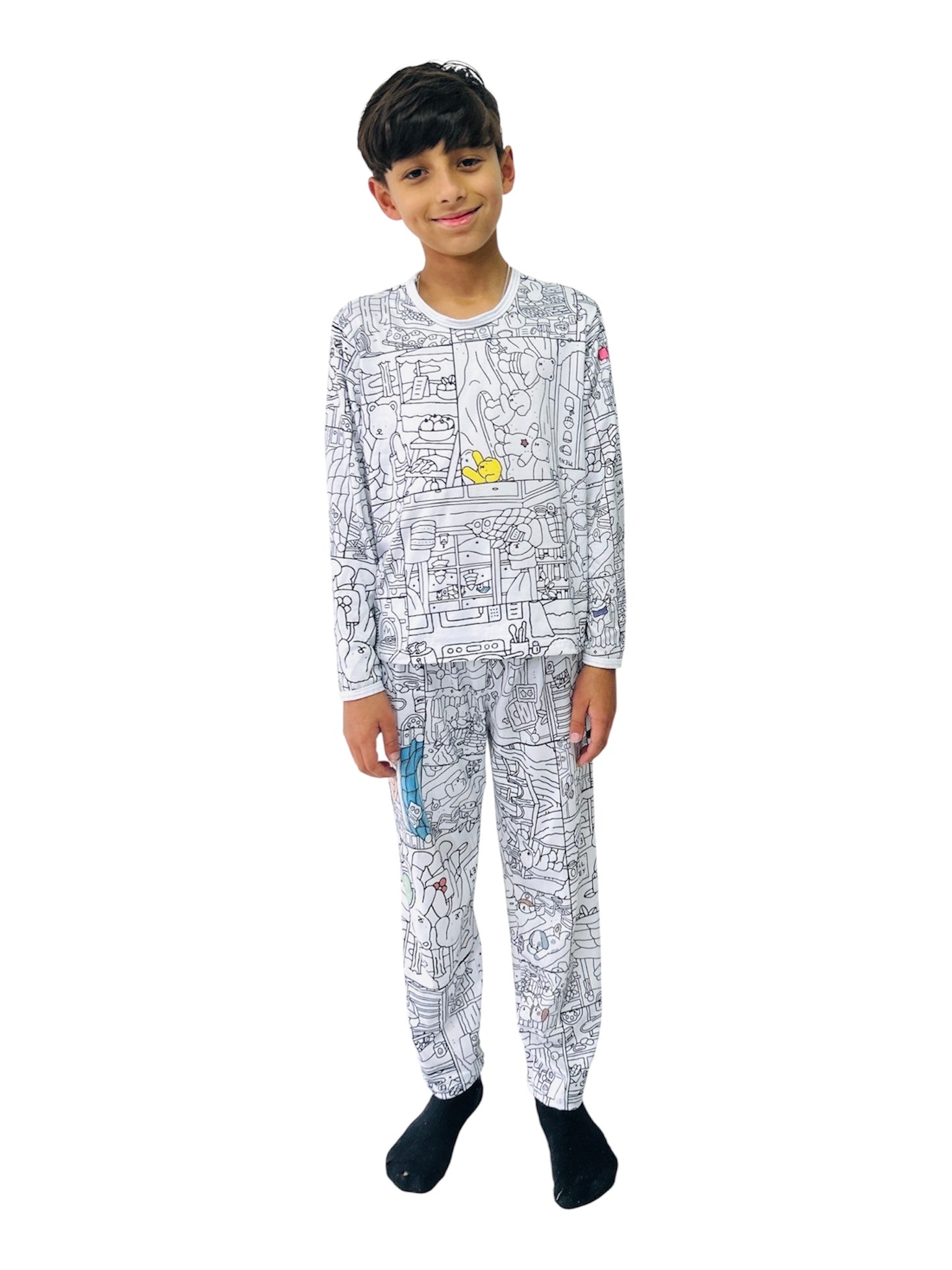 Pijama Infantil Bobbie Goods com Canetinhas Laváveis Unissex