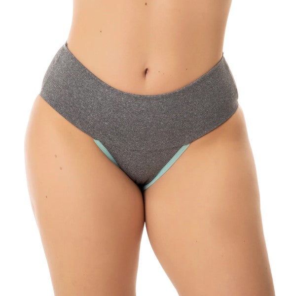 Kit 10 Calcinhas Fitness Cos Alto Duplo Modeladora Segura Barriga Cinta Feminina Conforto