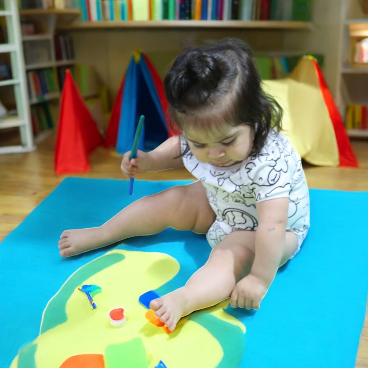 Body Bebê Capivara com Canetinhas Laváveis Unissex