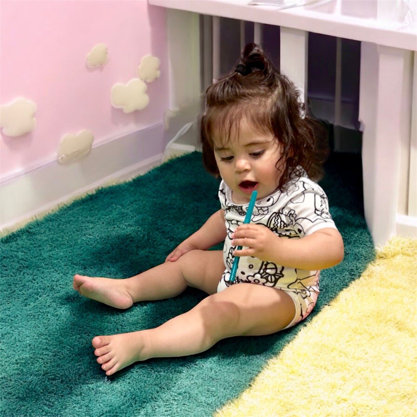 Body Bebê Hello Kitty com Canetinhas Laváveis Unissex