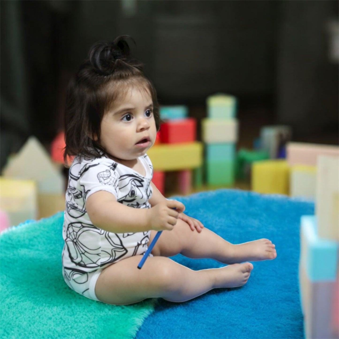 Body Bebê Spiderman com Canetinhas Laváveis Unissex