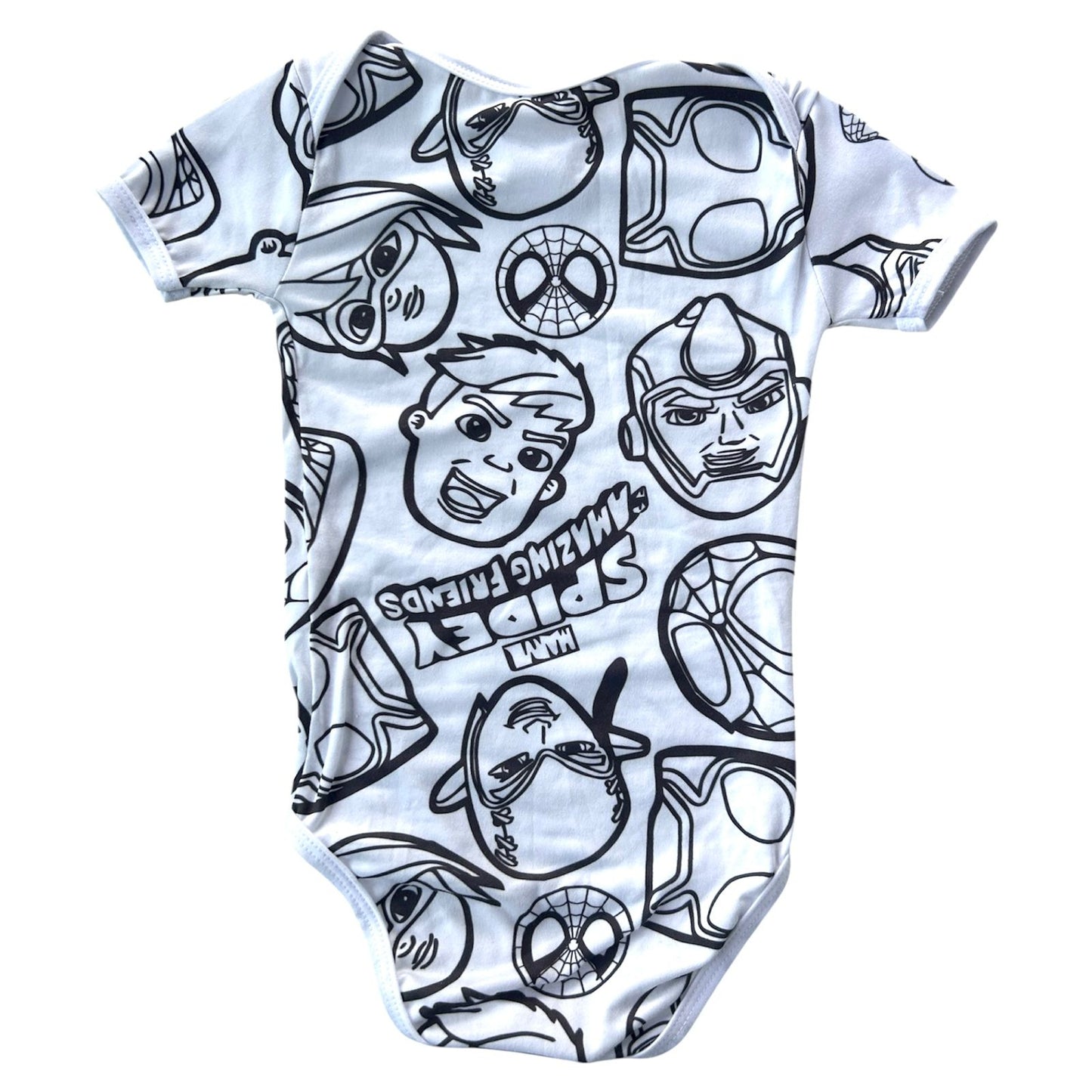Body Bebê Spiderman com Canetinhas Laváveis Unissex