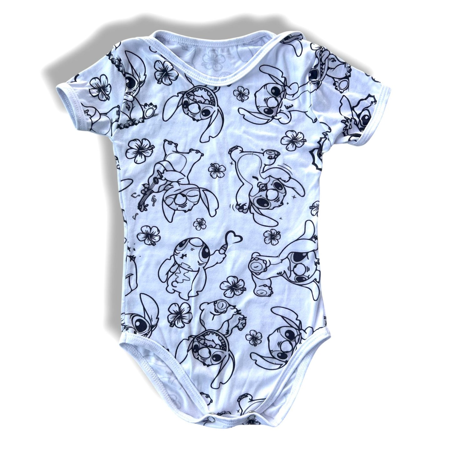 Body Bebê Stitch com Canetinhas Laváveis Unissex