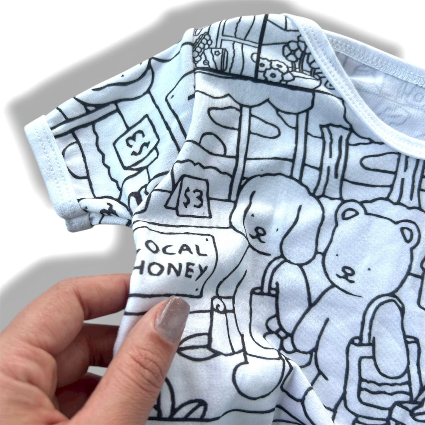 Body Bebê Bobbie Goods com Canetinhas Laváveis Unissex