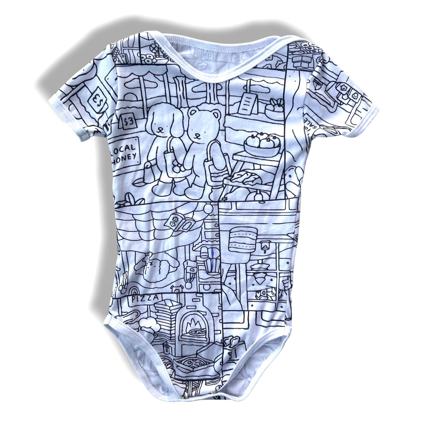 Body Bebê Bobbie Goods com Canetinhas Laváveis Unissex