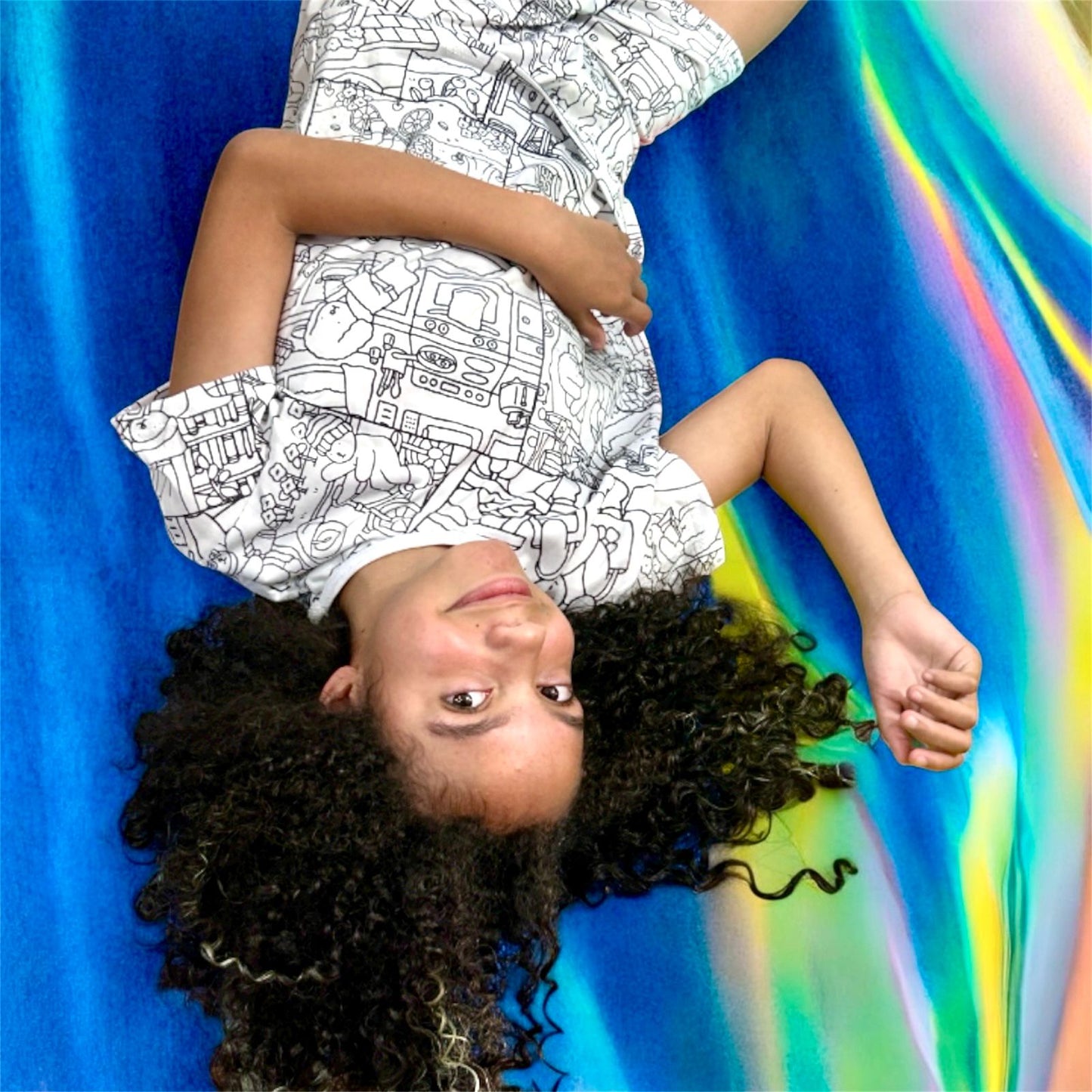 Pijama Infantil Manga Curta Bobbie Goods com Canetinhas Laváveis Unissex