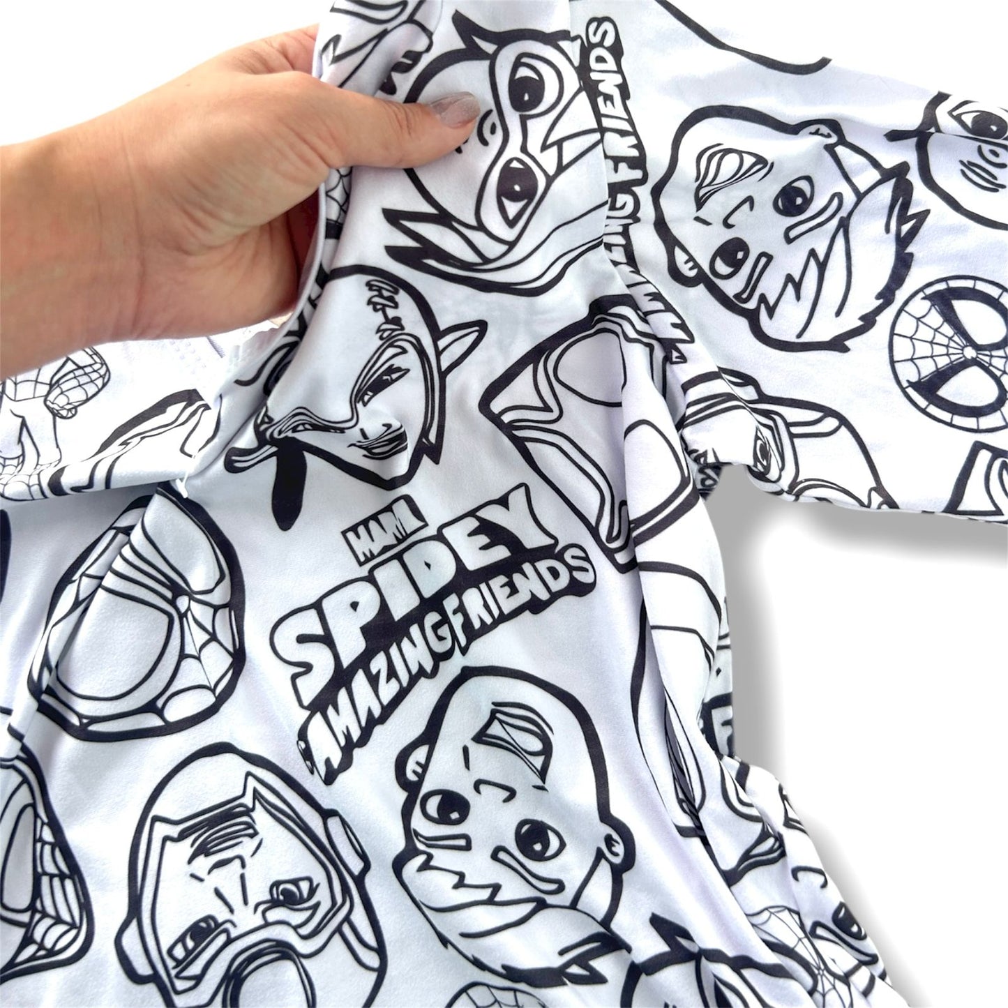 Pijama Infantil Manga Longa Spiderman com Canetinhas Laváveis Unissex