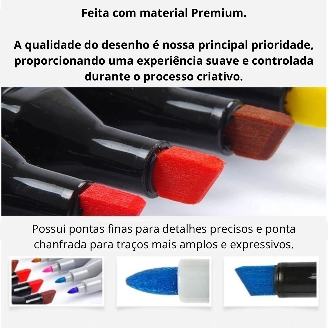 Canetinha permanente Touch 24/36/48/60/80 peças