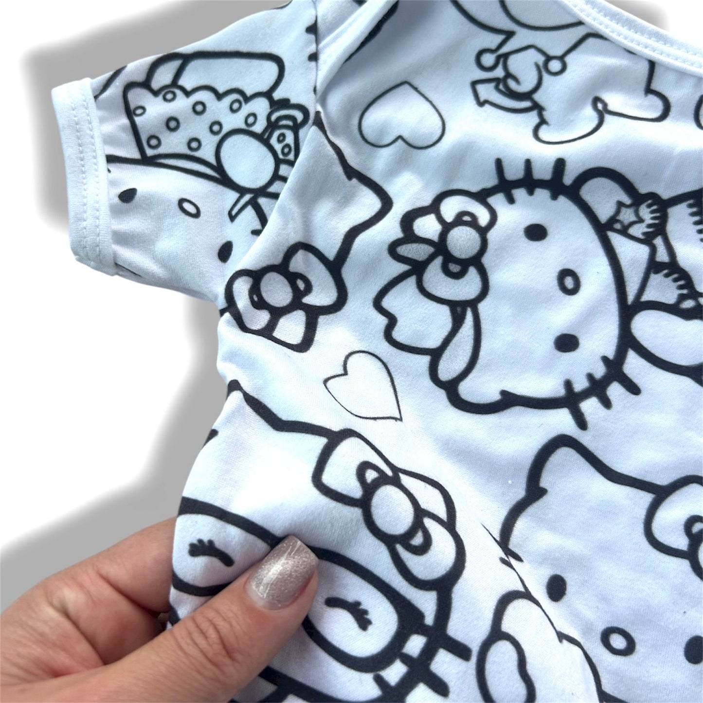 Body Bebê Hello Kitty com Canetinhas Laváveis Unissex