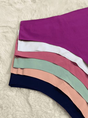 Kit 5 Calcinhas Femininas Sem Costura Soldada Invisível