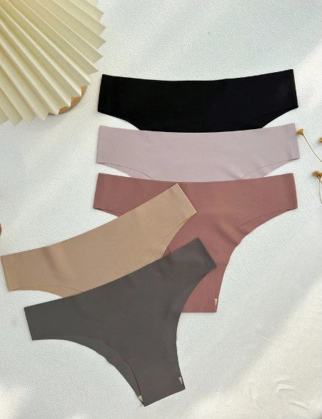 Kit 5 Calcinhas Sem Costura Corte a Laser