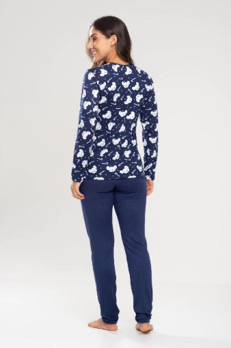 Pijama Feminino Longo - Inverno Quentinho