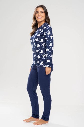 Pijama Feminino Longo - Inverno Quentinho