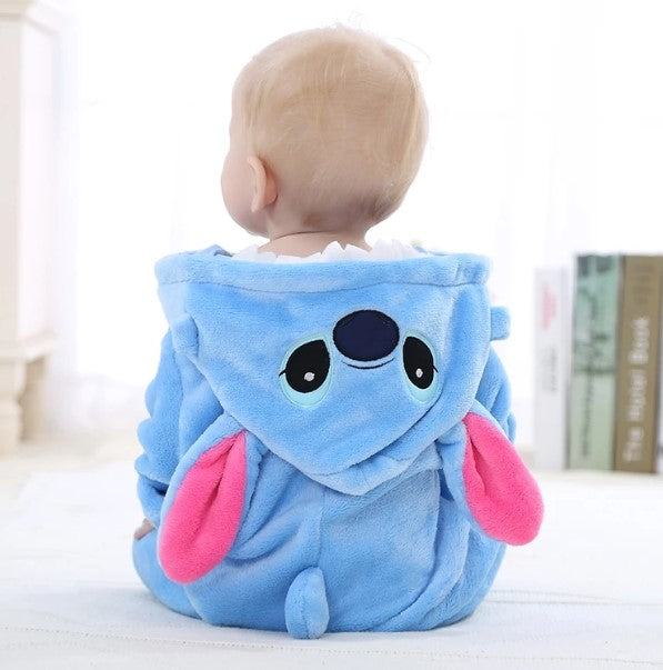 Macacão Pijama Bebê Stitch Peluciado